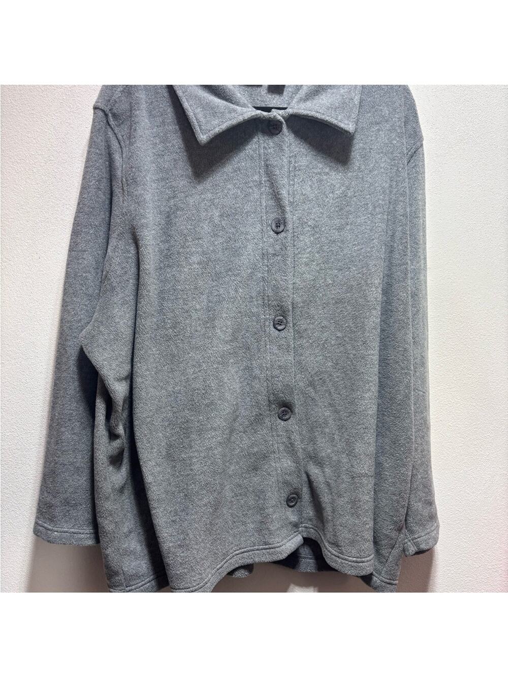 Plus Size Fleece Northcrest Light Gray Cozy Fleece 4X